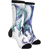 Men Women Funny Athletic Fancy Novelty Graphic Crew Tube Socks