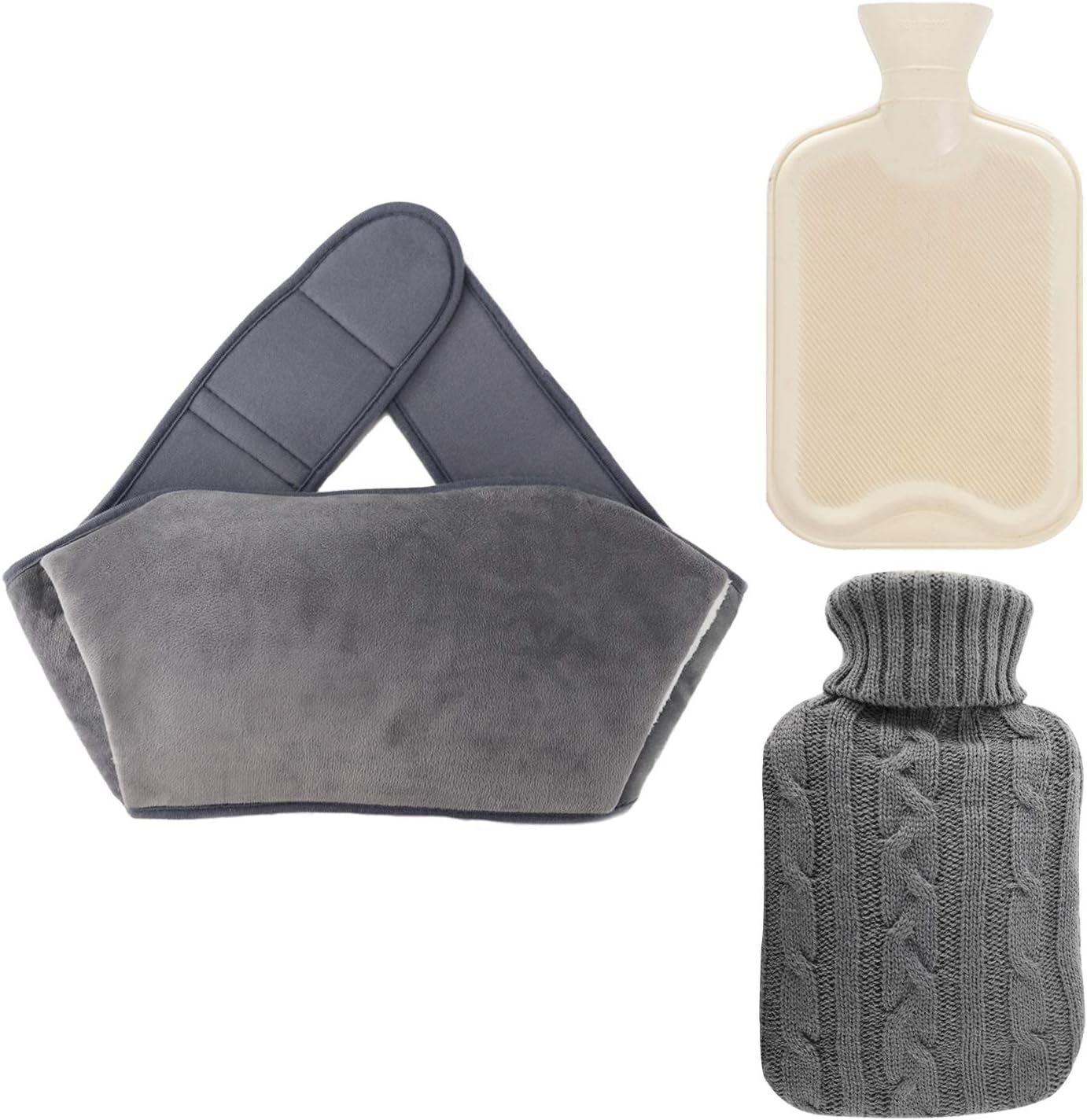 Multifunction Hot Water Bottle with Cover, Removeable Washable Knitted