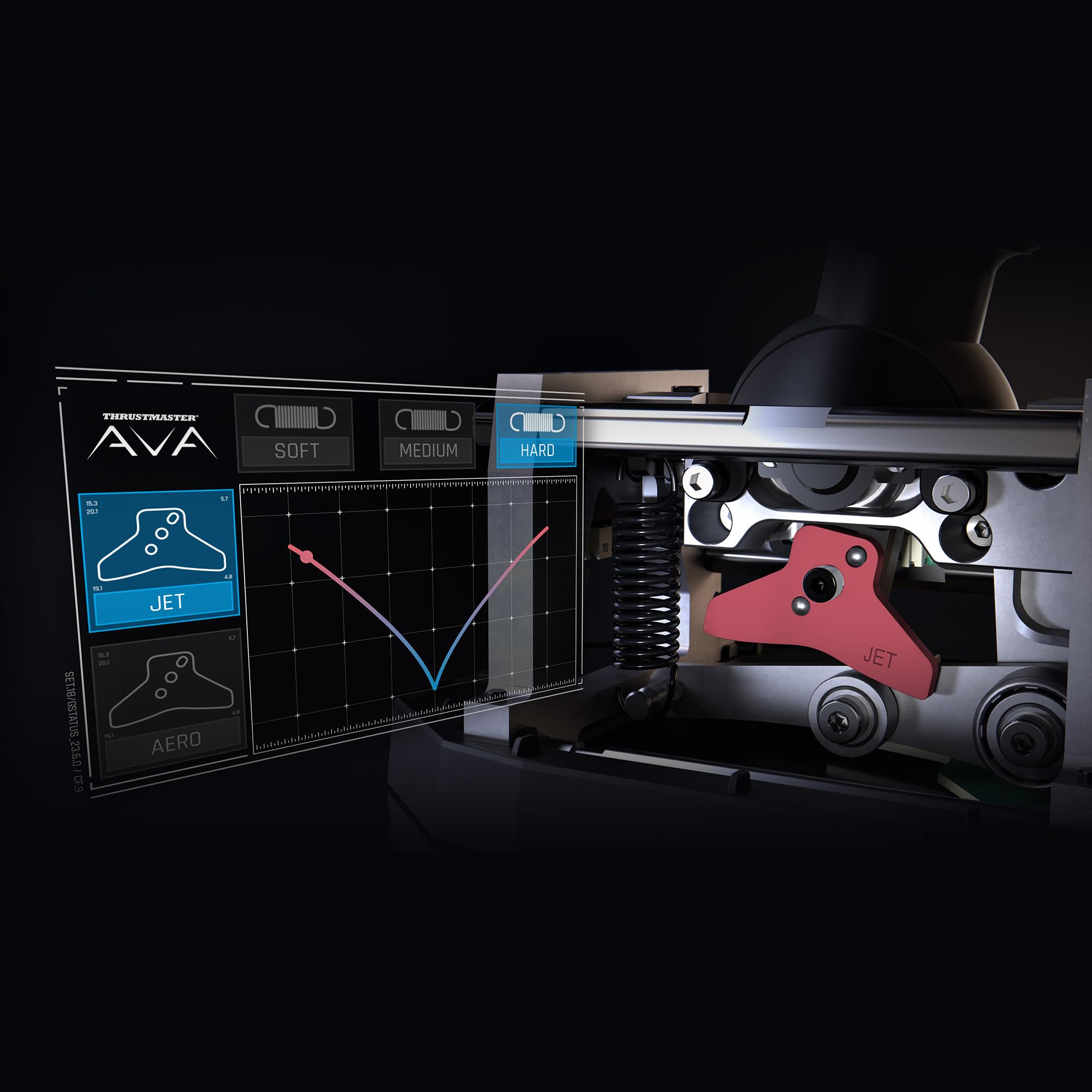 Thrustmaster AVA F/A-18 Super Hornet Flightstick, modulare Basis für Flugsimulations-Joystick auf dem PC, Nachbildung des F/A-18C Hornet-Kampfflugzeug-Flightsticks im Lieferumfang enthalten 5