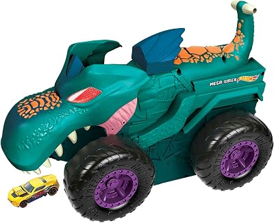 Hot Wheels Monster Trucks Car Chompin Mega Wrex Giant Vehicle & Car