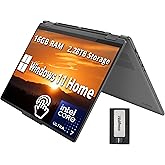Lenovo Yoga 7i 2-in-1 16" 2K IPS Touchscreen Laptop, Intel Ultra 7 155U, 16GB LPDDR5X, 2.28TB Storage(2TB SSD +288GB Docking 