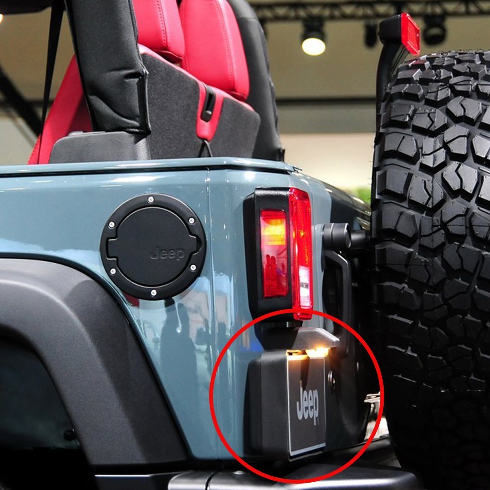jeep wrangler license plate light