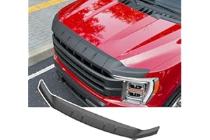 powoq Hood Protector Compatible with 2021-2025 Ford F150 Deflector Upgraded TPE Shield Hood Deflector Replacement for 2021-2025 Ford F-150 Accessories