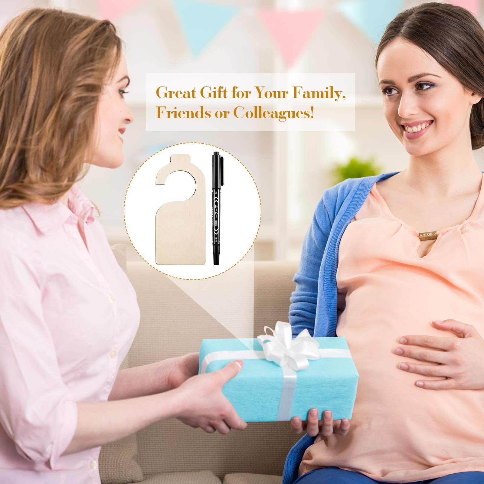 Blank Clothing Rack Divider Wooden Closet Size Divider Baby Closet