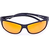 Blue Blocking Amber Glasses for Sleep - BioRhythm Safe(TM) - Nighttime Eyewear - Special Orange Tinted Glasses Help You Sleep and Relax Your Eyes