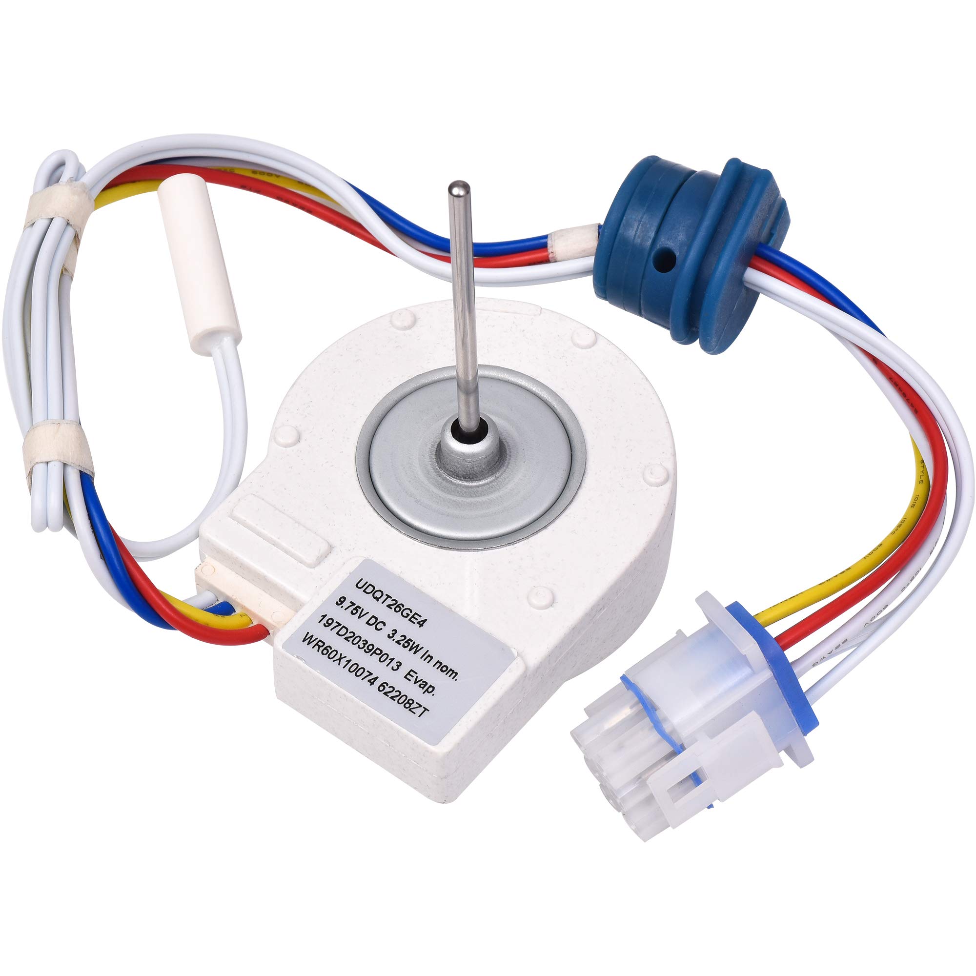 Photo 1 of BlueStars WR60X10074 WR60X10307 Evaporator Fan Motor Replacement Part - Compatible with GE Hotpoint Refrigerators - Replaces AP4438809 WR60X10224 PS2364950 WR60X10099 WR60X30370