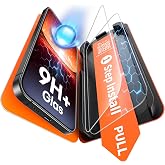 TAURI 2 Pack for iPhone 13 Screen Protector, 1-Step Install Clear | Auto Dust Removal, Full Coverage, Anti-Scratch Bubble-Free, (Ultra HD) Military-Grade 9H+ Tempered Glass for iPhone 13