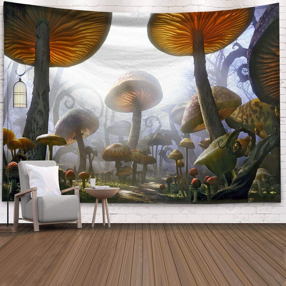 N/G DreamWorld Tapestry Fairy Tale Tapestry Wall Hanging Art Tapestries Magic Psychedelic Tapestry Wall Decor for Bedroom Dorm