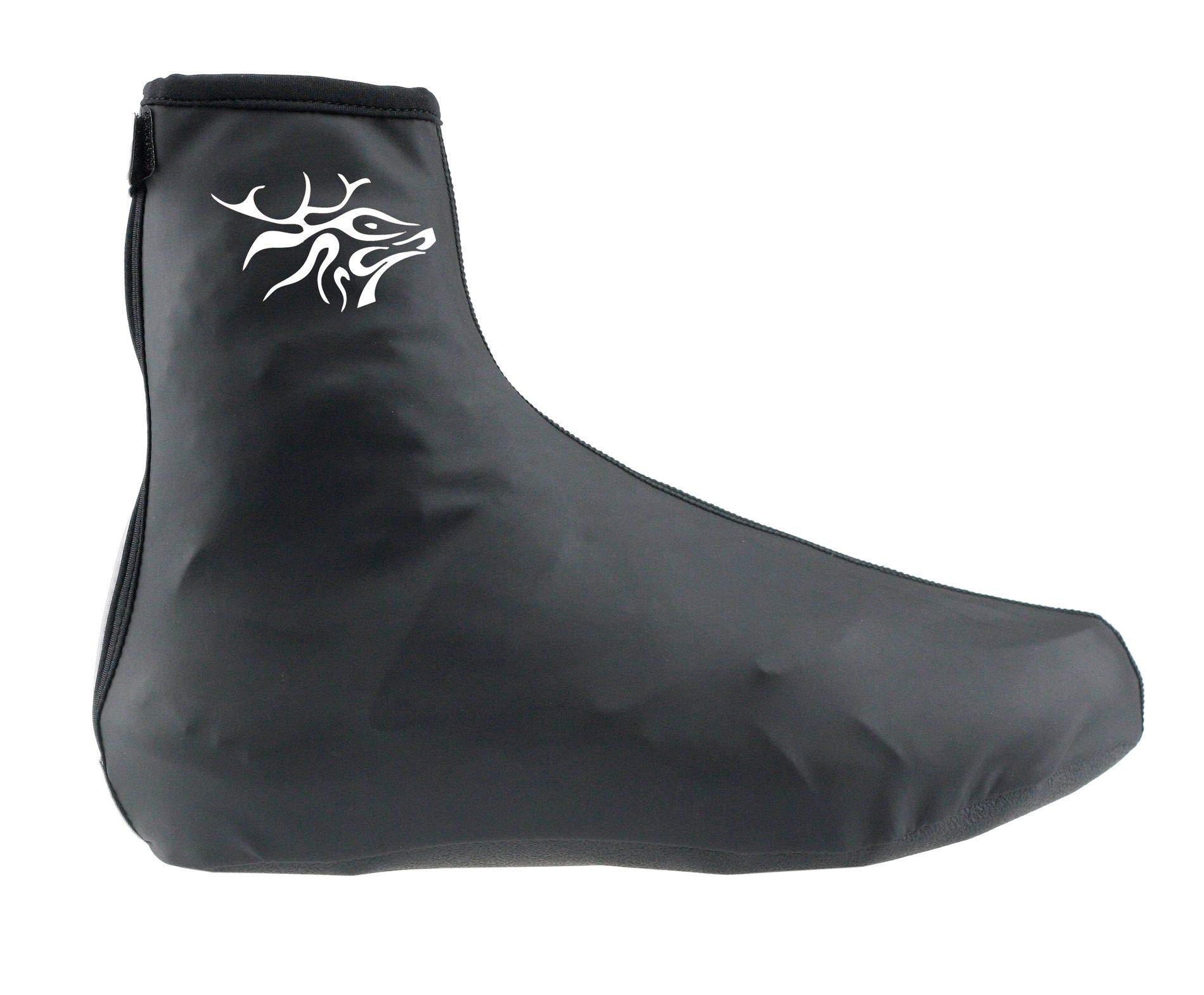 Zwölfender Marathon light rain cover overshoe black, Size:M