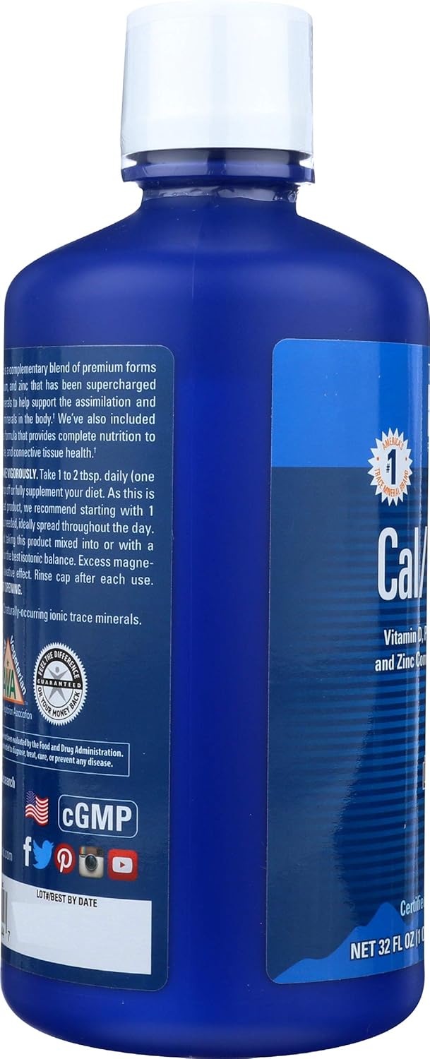 Liquid Cal/Mag/Zinc Natural Pina Colada Flavor 32 Ounces: Health & Personal Care