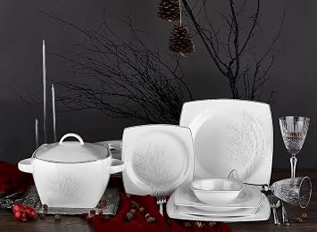 Amazon De Neva Jasmin Premium 60 Teilig Tafelservice Teller