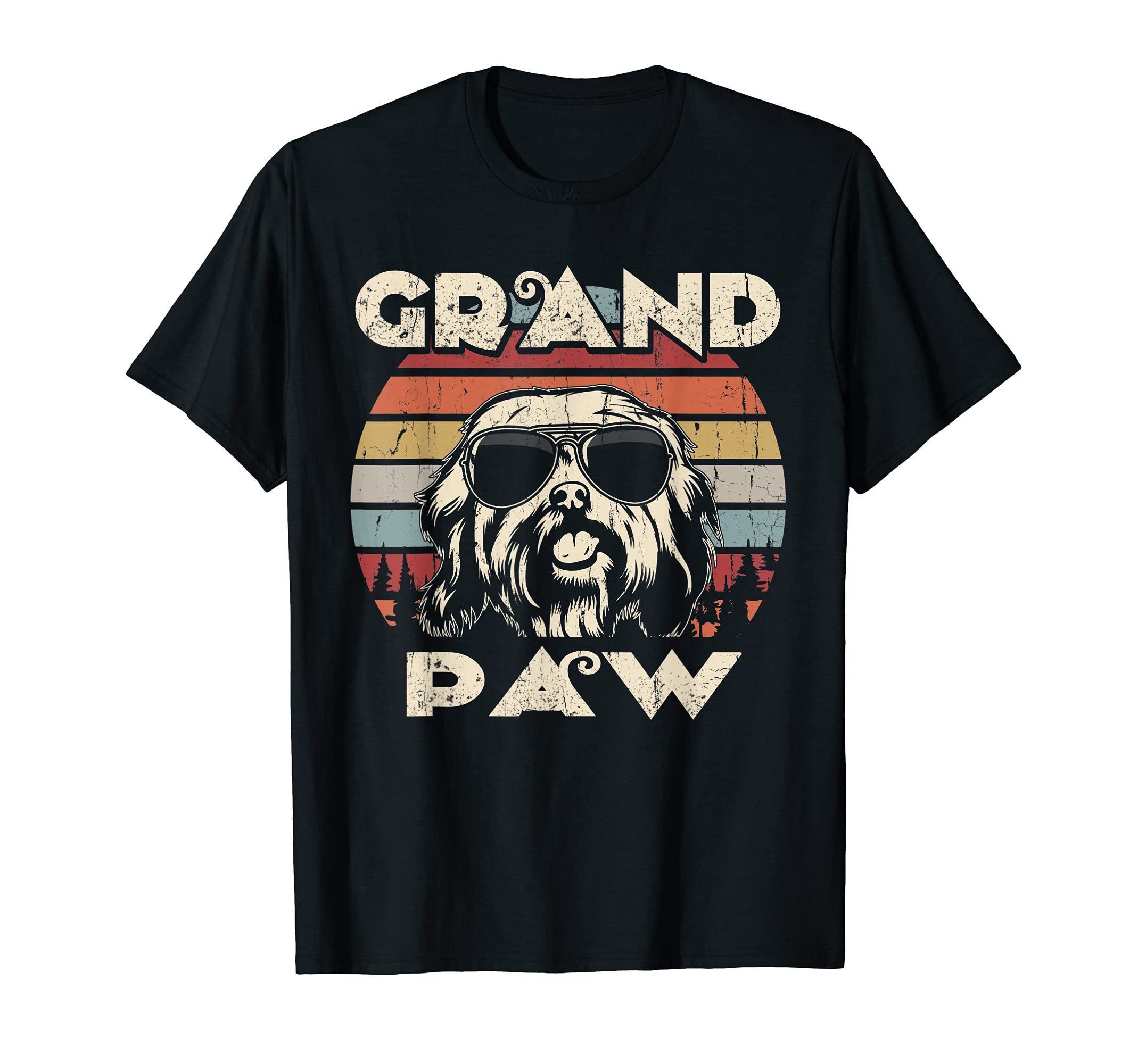Grand Paw Havanese dog lovers vintage retro T-Shirt