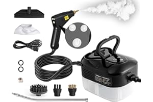 Foandbevi Handheld Steam Cleaner, 2500W Pressurized Multi-Surface Steam Cleaner for Home Use, Car Steamer For Cleaning Auto Detailing Kitchen Floors Tools