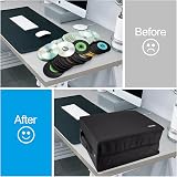LIOVODE DVD Case 200 Discs 100 Booklets Storage Organizer Black view 5