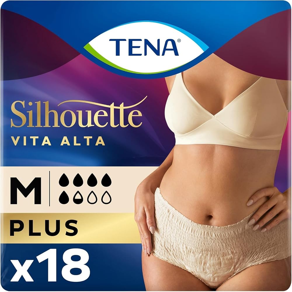 TENA Lady Silhouette Pants Plus Medium 75-105cm 2 Packs of 9