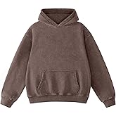 Dnzzs Acid Wash Hoodie Super Soft Sweatshirt for Mens Pullover Oversized Men's Fashion Hoodies & Sweatshirts Vintage Tops