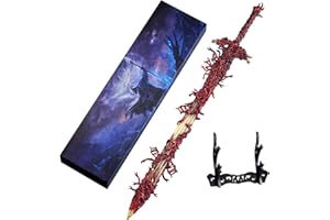 RACEROCKET Eldens Rings Blasphemous Blade Replica 11.8 inch Full Metal Sword Model with Stand, Martial Arts Swords for Gaming Collectable Desk Decoration and Gift for Fans and Collectors
