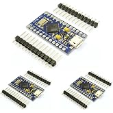 HiLetgo 3pcs Atmega32U4 5V 16MHz Bootloadered IDE Micro USB Development Board Microcontroller Compatible to Arduino Pro Micro Serial Connection with Pin Header