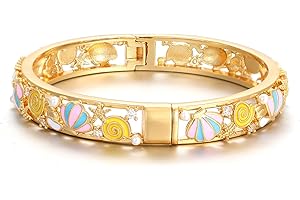 Ethlyn Gifts for girls Gold Plated Colorful Openable Kids Baby Girls Bangles Bracelets Birthday Christmas Gifts for 2years 4 years 5 years old girls