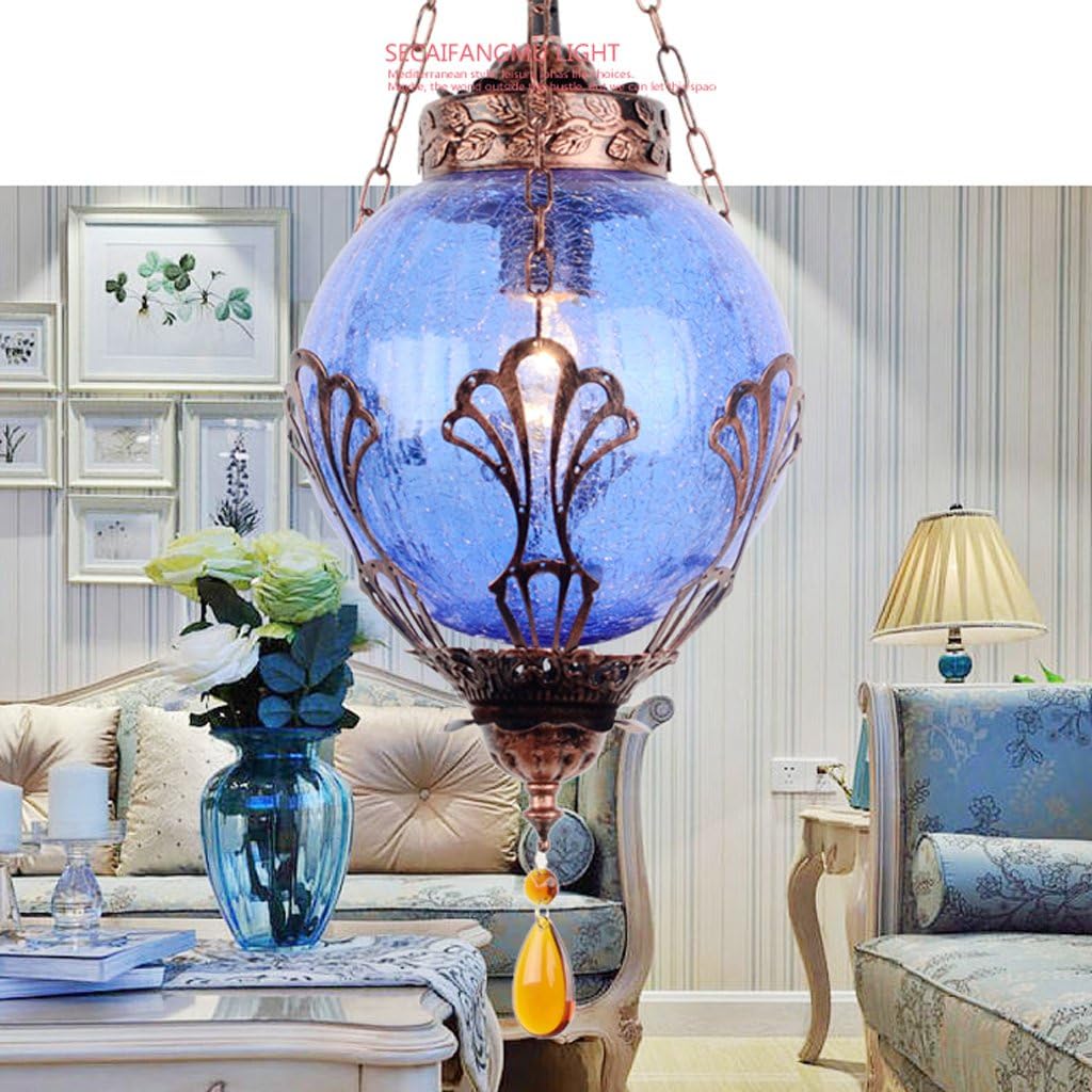 Tiffany lamps corridor lights restaurant chandelier bohemian personality bar single-head chandelier hanging lighting creative, Mediterranean Southeast