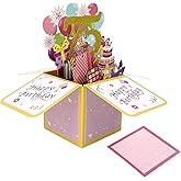 Asmallgf Sweet 75th Birthday Pop Up Card for Women Men, Surprise 75 Years Old Gift for Grandma Grandpa, Humorous 75 Bday 3D Greeting Card for Husband Wife, Best 75 Birthday Gift Idea for Mom Dad