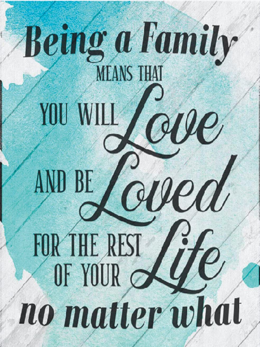 Cross Stitch Kits Stamped, OWN4B Warm Inspirational Sentences Printed Pattern 11CT 14.2x18.1 inch DIY Embroidery Kit (Quotes)