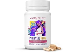Mama's Select Prenatal Vitamins for Women – Allergen-Free, MTHFR Friendly, Methylated Folate & B Vitamins, Easy-to-Digest, Supports Fetal Development, Once Daily, Vegan, No Biotin