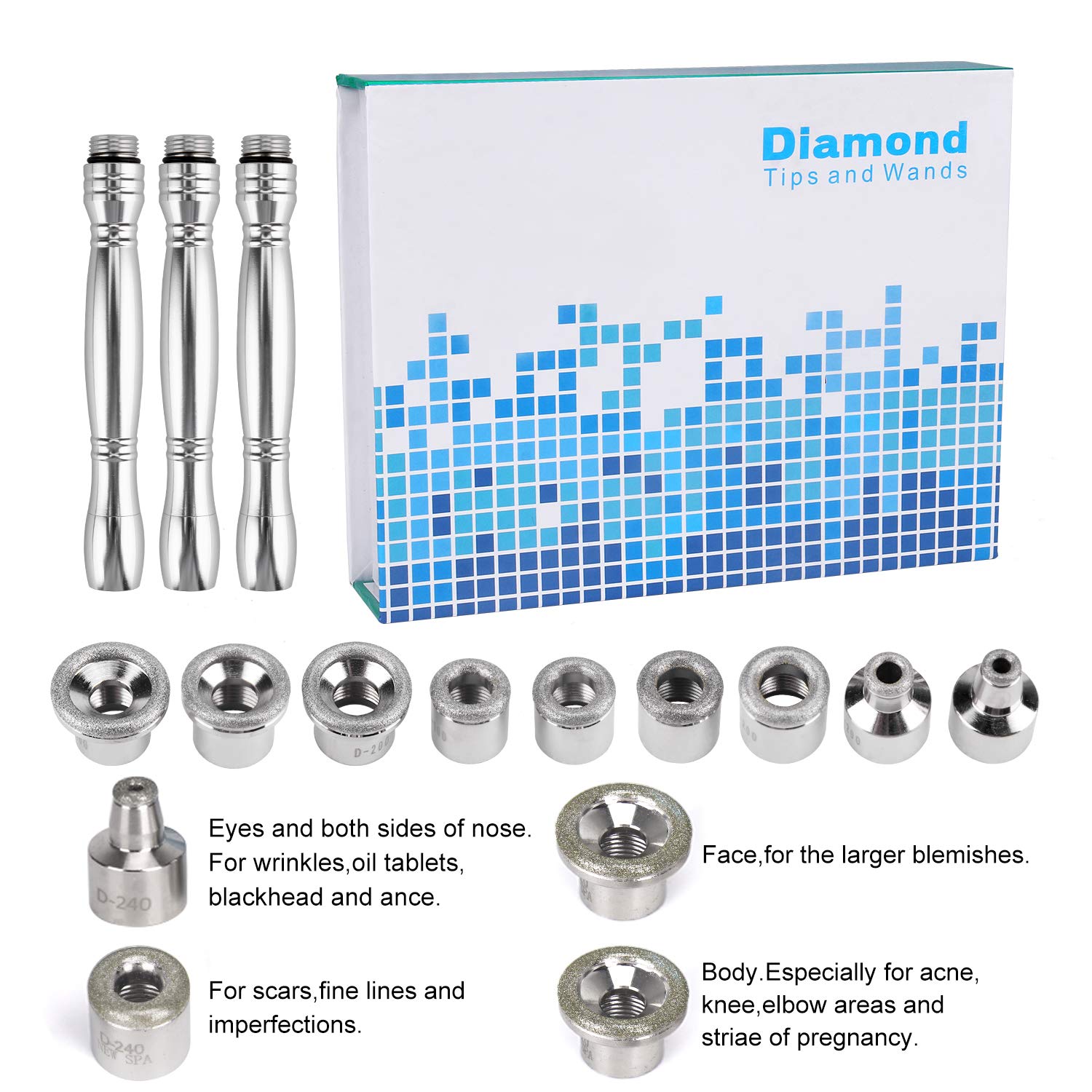 Diamond Microdermabrasion Dermabrasion Machine, Yofuly 0-68cmHg Suction Power Professional Dermabrasion Equipment Facial Peeling Spa Diamond Dermabrasion Machine: Beauty