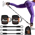 Ankle Resistance Bands, Ankle Bands for Working Out with Cuffs, Resistance Bands for Leg Butt Training Workout Equipment for Kickbacks Hip Gluteus Training Exercises, Ankle Strap with Exercise Bands