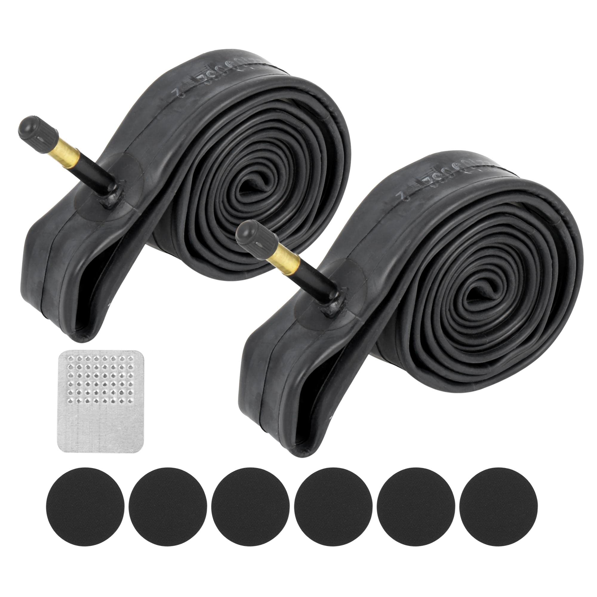 X AUTOHAUX 2pcs 24x1 3/8 US Valve American Type Valve Bike Bicycle Inner Tube