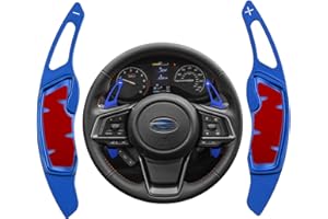 CKE Compatible with Subaru Forester Outback XV Crosstrek Impreza Legacy Ascent WRX BRZ Scion FR-S GT86 Accessories Car Paddle Shifter Extension Shift Paddle Cover Trims -Blue