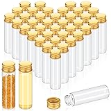 Didaey 100 Pcs Vials Clear Mini Glass Bottles with