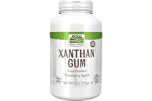 NOW Foods, Xanthan Gum Pure Powder, Kosher and Gluten-Free Natural Thickener, 6-Ounce