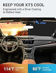 Proadsy 2024 Upgrade Front Windshield Sun Shade