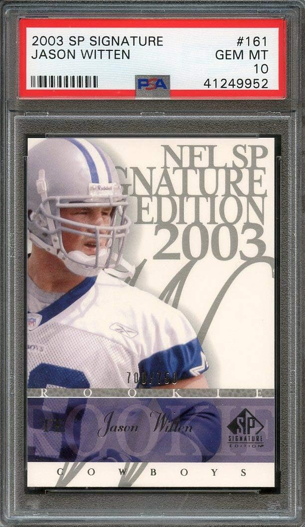 Amazon 2003 Sp Signature 161 JASON WITTEN Dallas Cowboys Rookie 