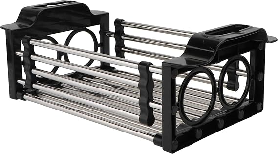 GAOFQ Geschirrtrocknerregal erweiterbar über der Spüle Küche