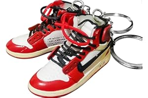 Importados unknown 1 pair of jordan air Keychain with Mini Sneaker Basketball Keychain Gift for Men & Women