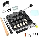 Barlezy Ring Bending Tool, Ring Bender with Nylon Dies Earring Making Machine, Jewelry Bending Machine Set for 12/14/16/18/20