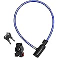 Amazon.com: DocksLocks Bike Cable Lock Set with Key Lock, Mounting ...