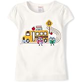 Gymboree Girls and Toddler Embroidered School T-Shirt