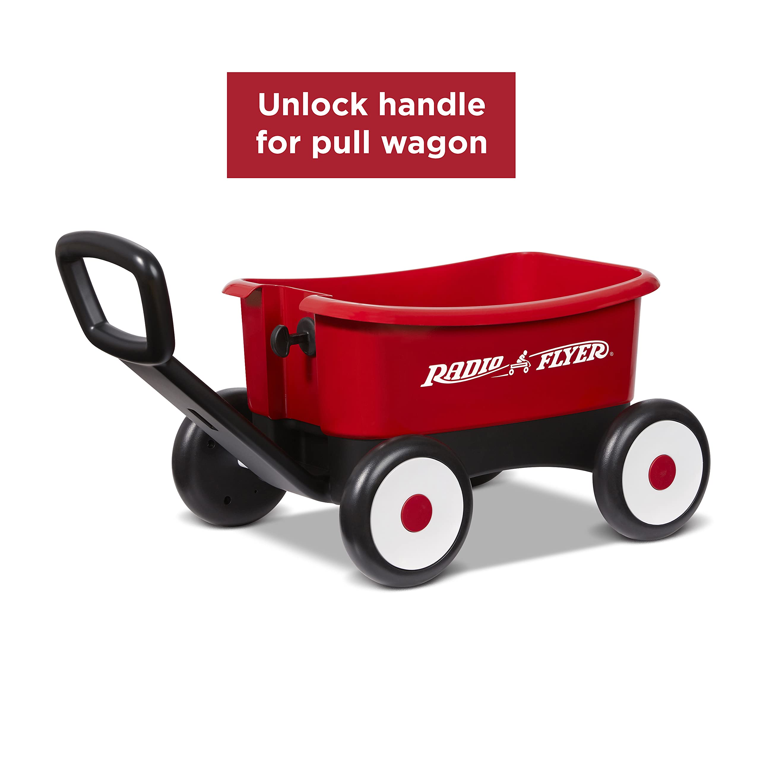 Radio Flyer My First Wagon, Push and Pull Toy Cart for Toddlers 1-4, Provides Walking Balance and Confidence