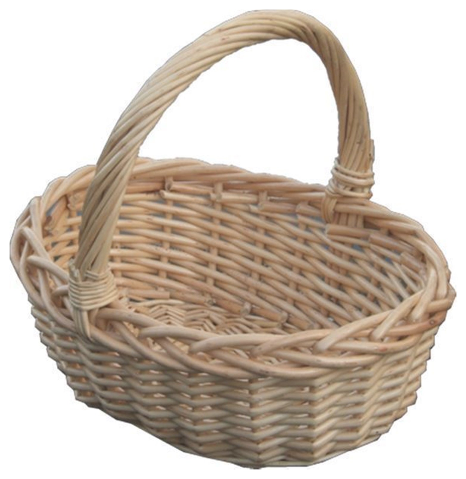 Red Hamper Childs oval Shopping Basket, Wicker, Brown, 18 x 24 x 10 cm