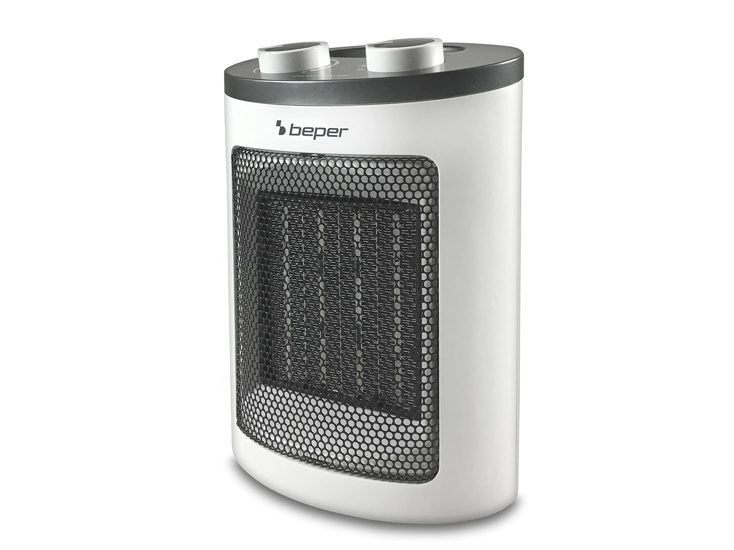 BEPER RI.080 Electric Fan Heater, 1500 W, Anti-Heat Protection, Ceramic Elements, White