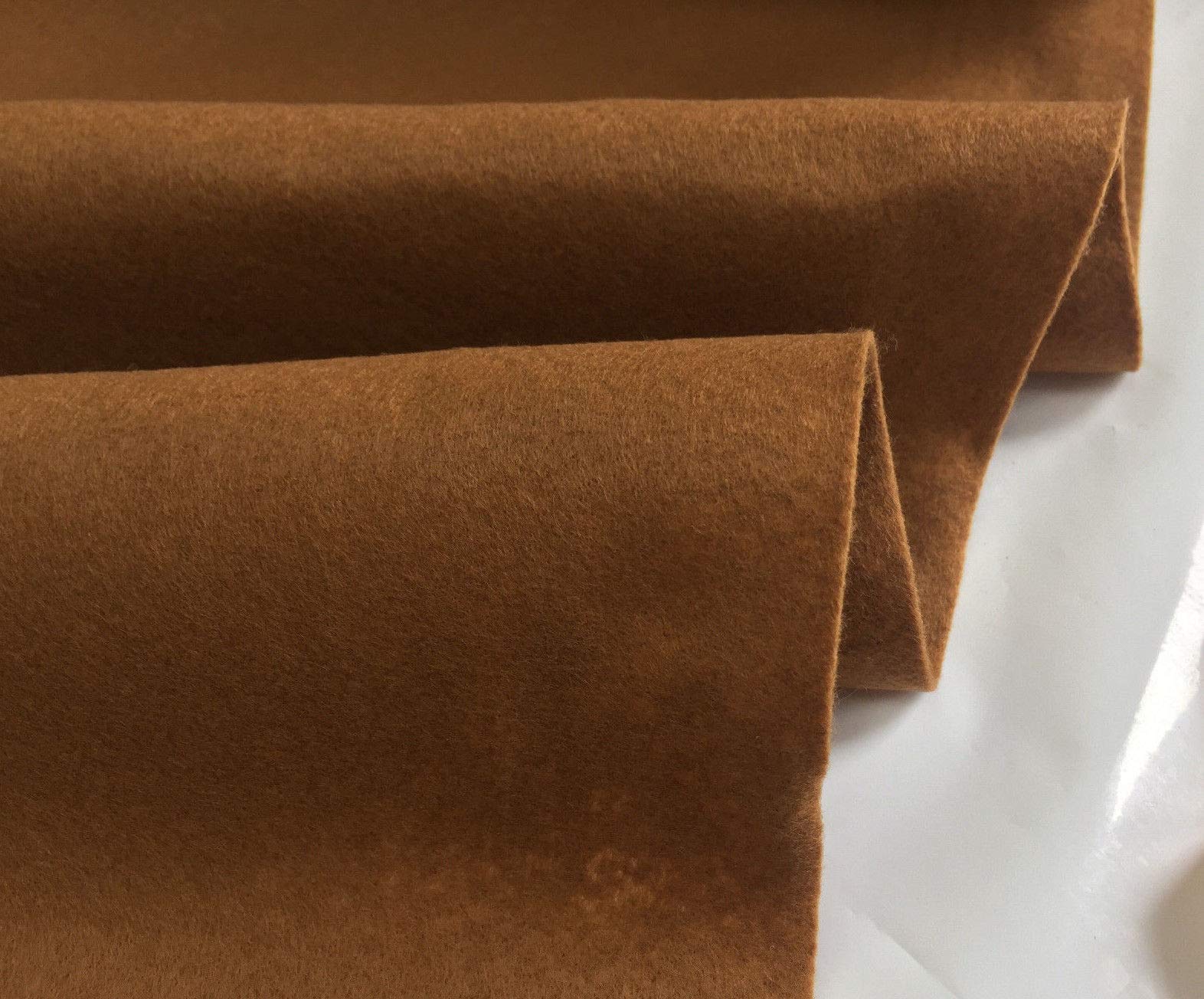 Felt Fabric Material Craft Plain Colours Soft Polyester, 2mm Thickness - 102cm Wide (Dark Beige, 2 METRES)
