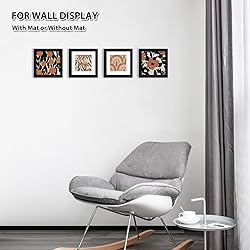 KINLINK 6x6 Picture Frames Black, Square Photo