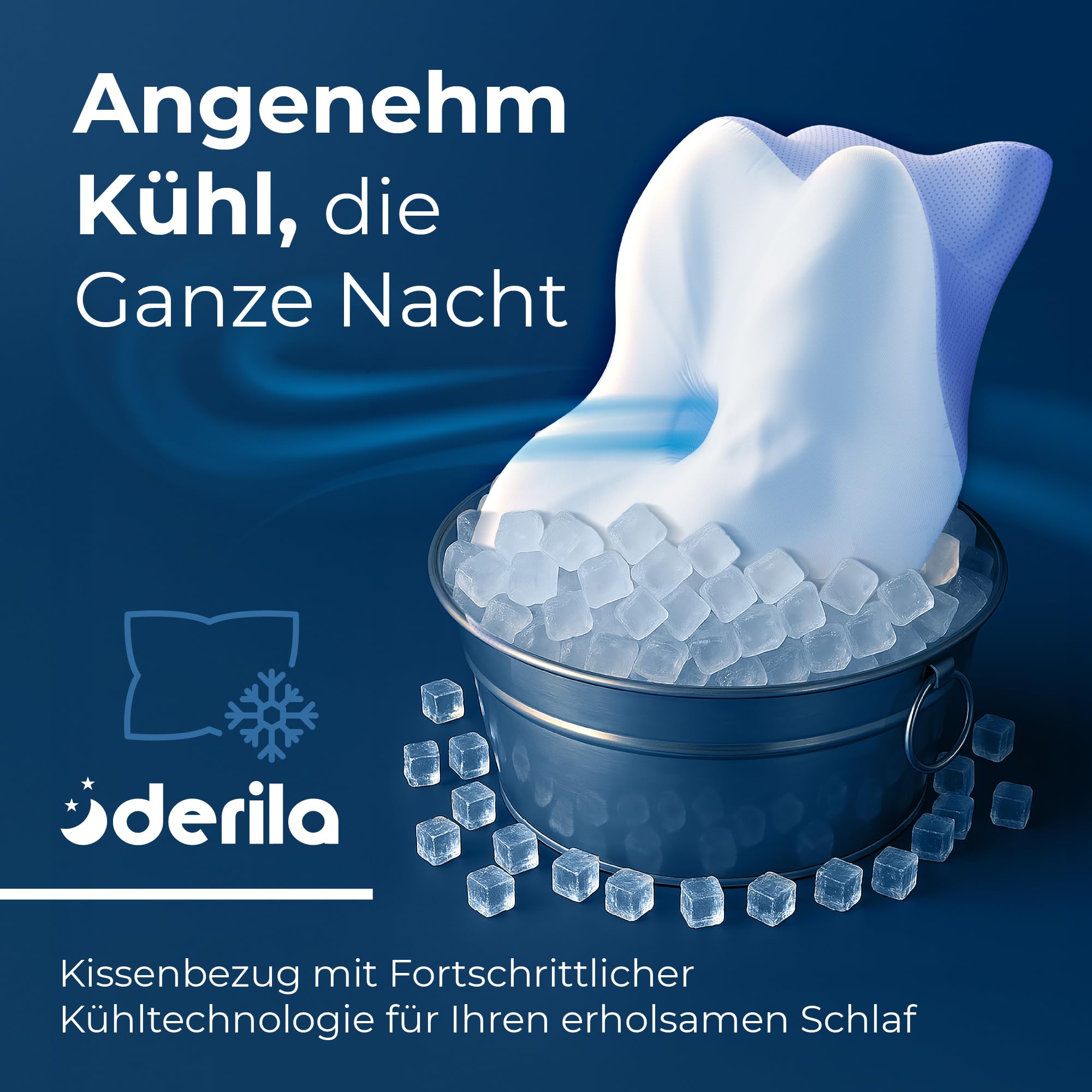 Derila Ergo Kopfkissen, Memory Foam Nackenkissen, Seitenschläferkissen & Schmetterlingskissen für Seiten, Rücken & Bauchschläfer (1er Pack) 7
