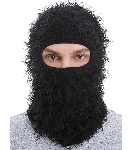 Distressed Balaclava Ski Mask Full Face Knitted Balaclava Shiesty