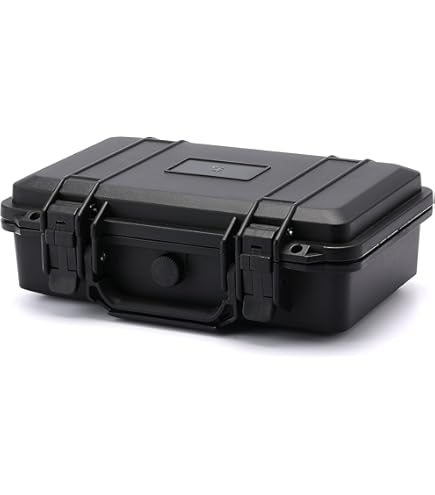 Vaguelly Portable Hard Plastic Tool Box – 17.4" X 12.4" X 5.1" Lockable Carry Case For Power Tools, Electronics, Fishing Gear & More
