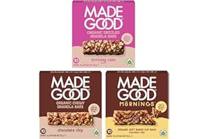 MadeGood Chocolate Lovers Variety Pack, Granola Bars, Drizzled Bars & Morning Bars