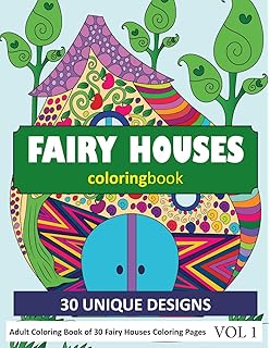 Amazoncom Big Kids Coloring Book Fairy Houses And Fairy - 